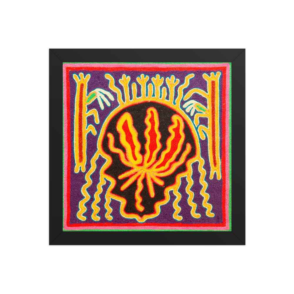 Huichol Yarn Painting Print • S - 35 - Huichol Arts
