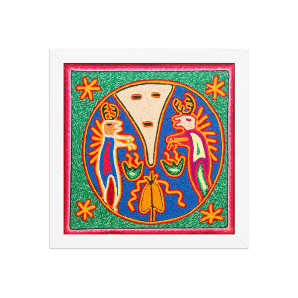 Huichol Yarn Painting Print • S - 36 - Huichol Arts