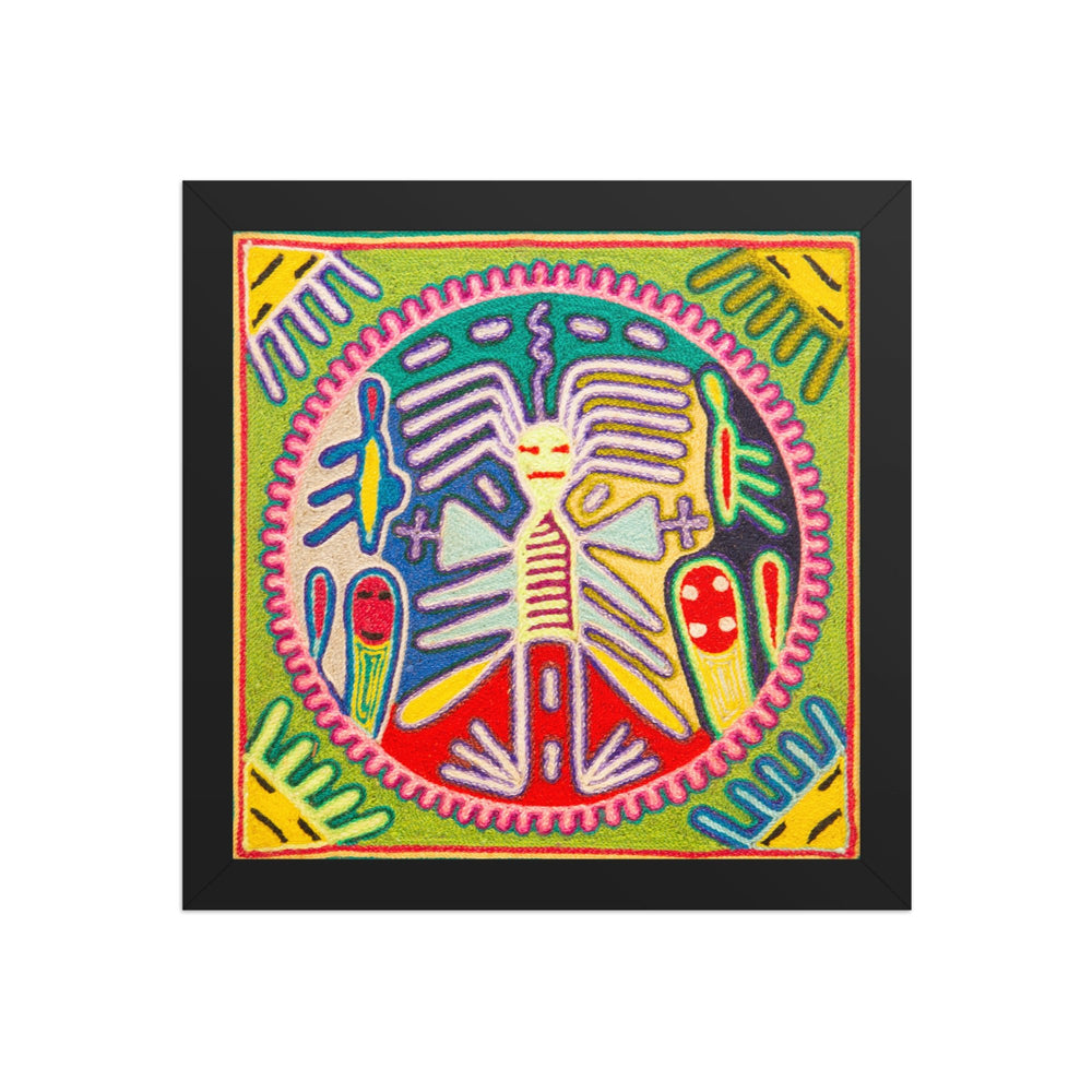 Huichol Yarn Painting Print • S - 38 - Huichol Arts