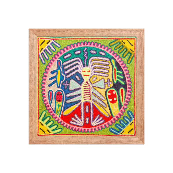 Huichol Yarn Painting Print • S - 38 - Huichol Arts