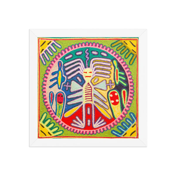 Huichol Yarn Painting Print • S - 38 - Huichol Arts