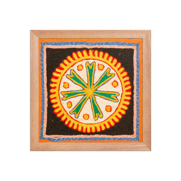 Huichol Yarn Painting Print • S - 39 - Huichol Arts