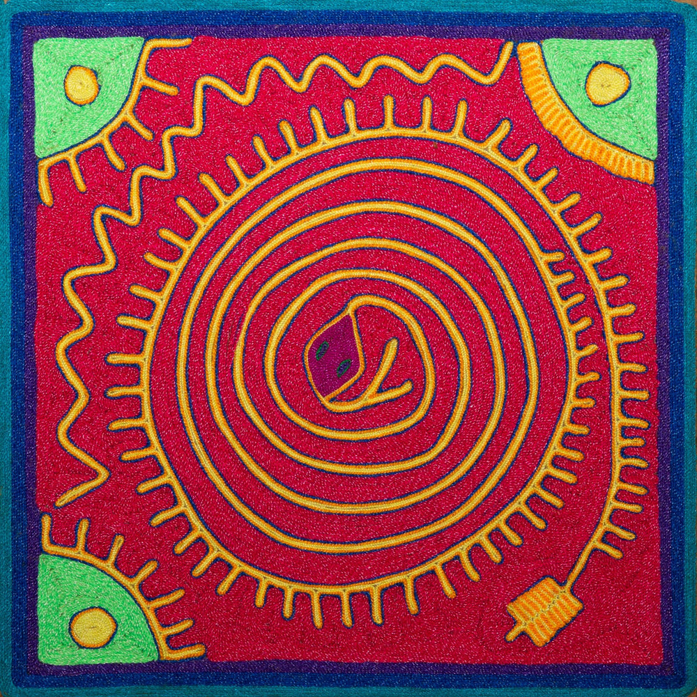 Huichol Yarn Painting Print • S - 40 - Huichol Arts