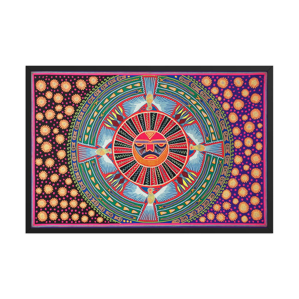 Huichol Yarn Painting Print • XL - 1 - Huichol Arts
