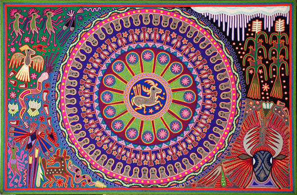 Huichol Yarn Painting Print • XL - 2 - Huichol Arts