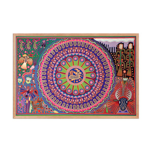 Huichol Yarn Painting Print • XL - 2 - Huichol Arts