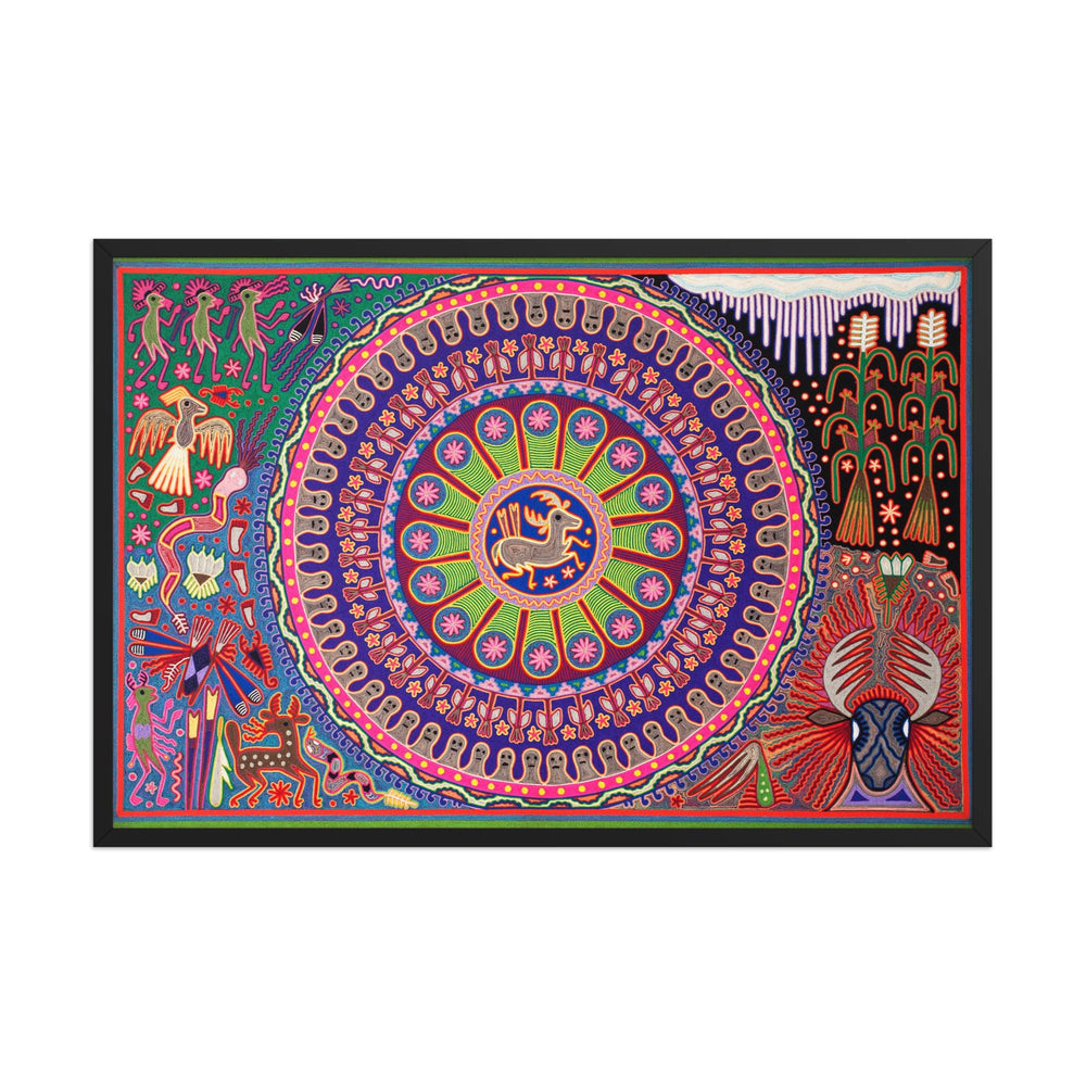 Huichol Yarn Painting Print • XL - 2 - Huichol Arts