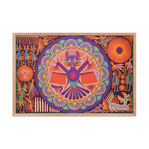 Huichol Yarn Painting Print • XL - 3 - Huichol Arts