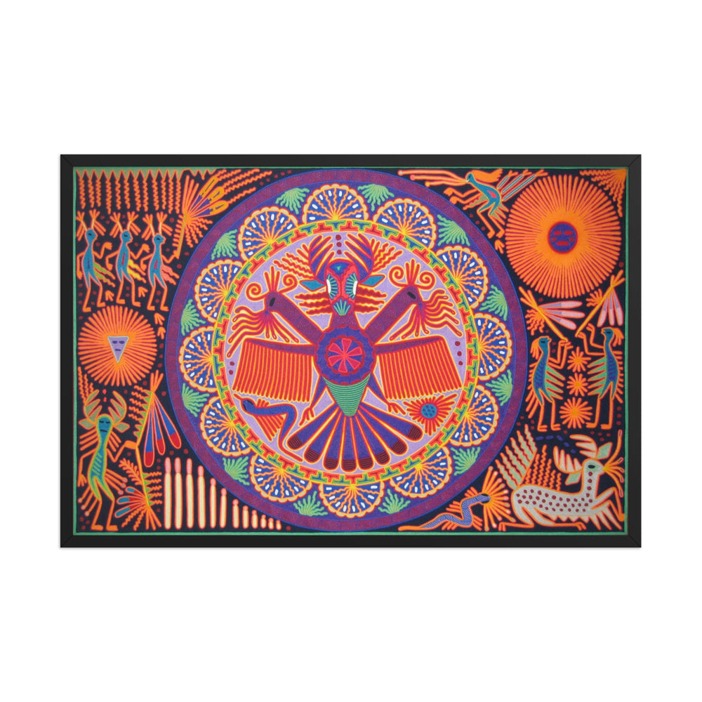 Huichol Yarn Painting Print • XL - 3 - Huichol Arts