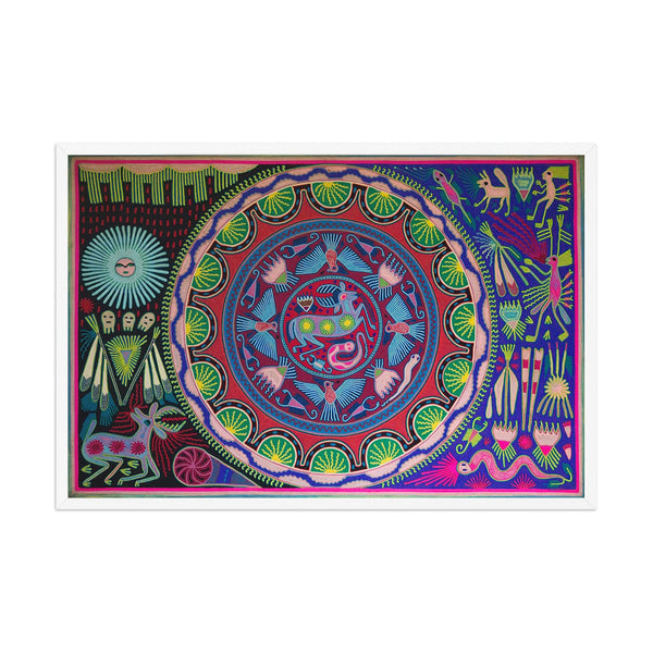 Huichol Yarn Painting Print • XL - 4 - Huichol Arts