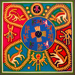 Kauyumari Travels to the 4 Directions - Huichol Arts