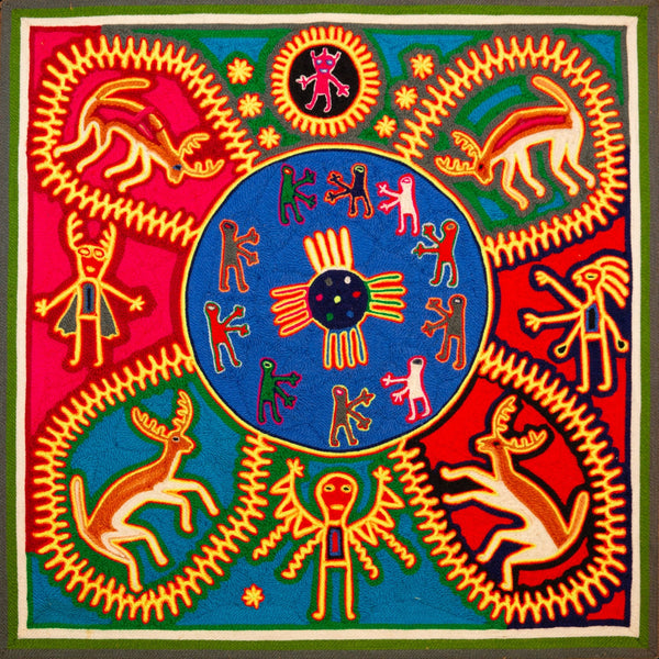 Kauyumari Travels to the 4 Directions - Huichol Arts