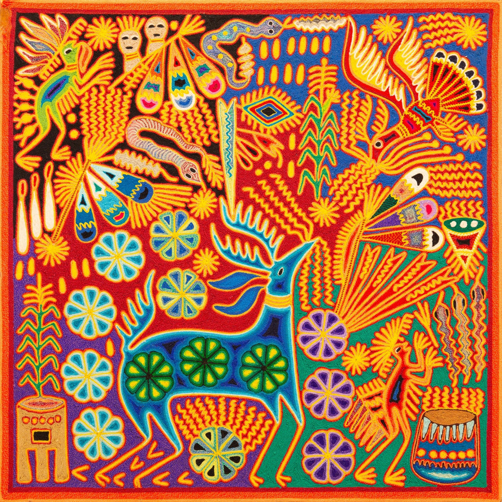 Mashakwasha • Blue Deer - Huichol Arts