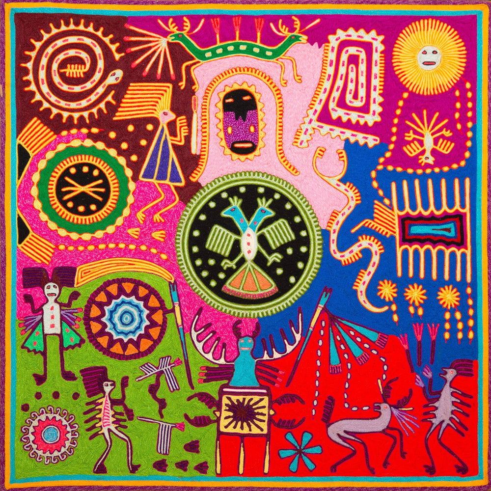Offerings at the Drum Festival - Huichol Arts