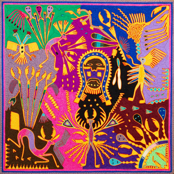 Sacred Yellow Paint - Huichol Arts