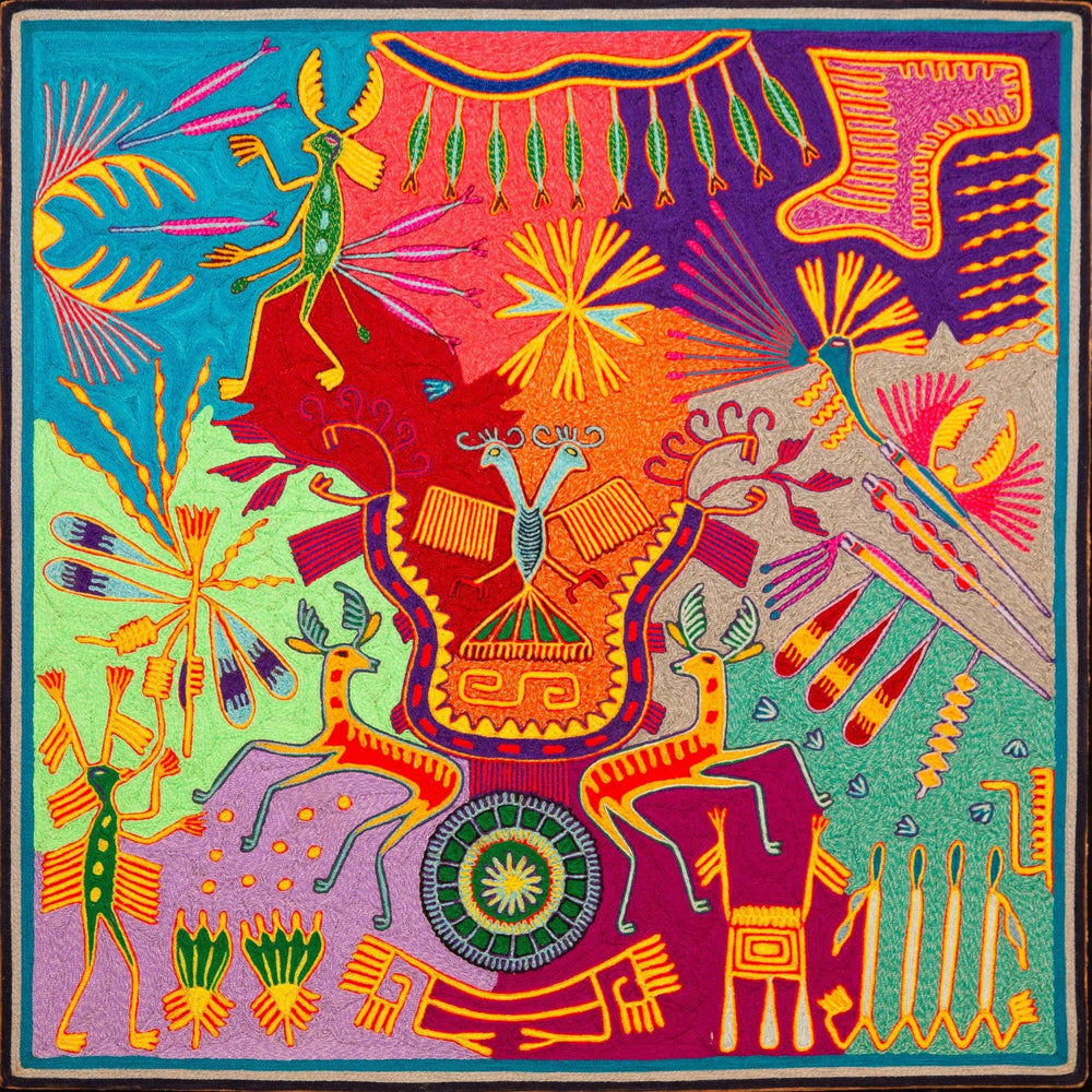 The Reflection of Earth and Sky - Huichol Arts